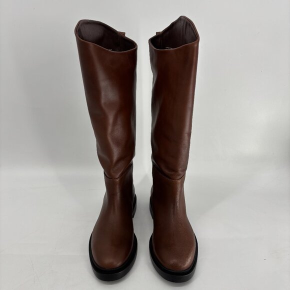 Steve Madden Womens Gaige Knee High Tall Riding Boots Brown Leather Size 9M NWB - Picture 3 of 9